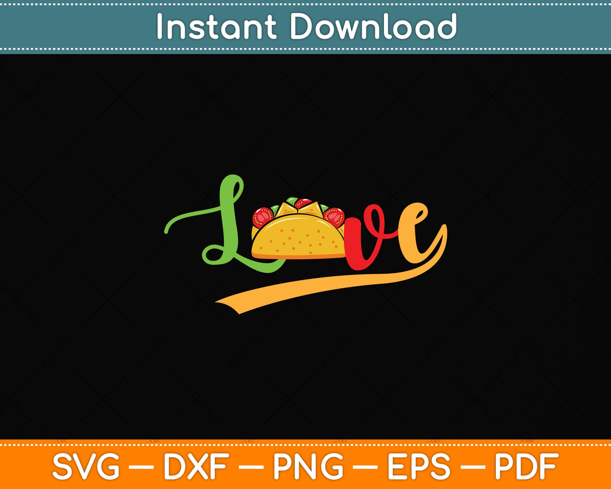 Cinco De Mayo Mexican Taco Lover Svg Png Dxf Digital Cutting File