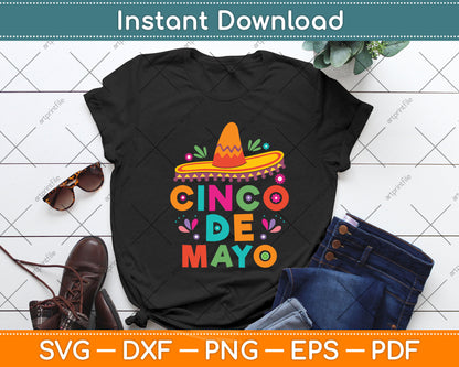 Cinco De Mayo Svg Png Dxf Digital Cutting File