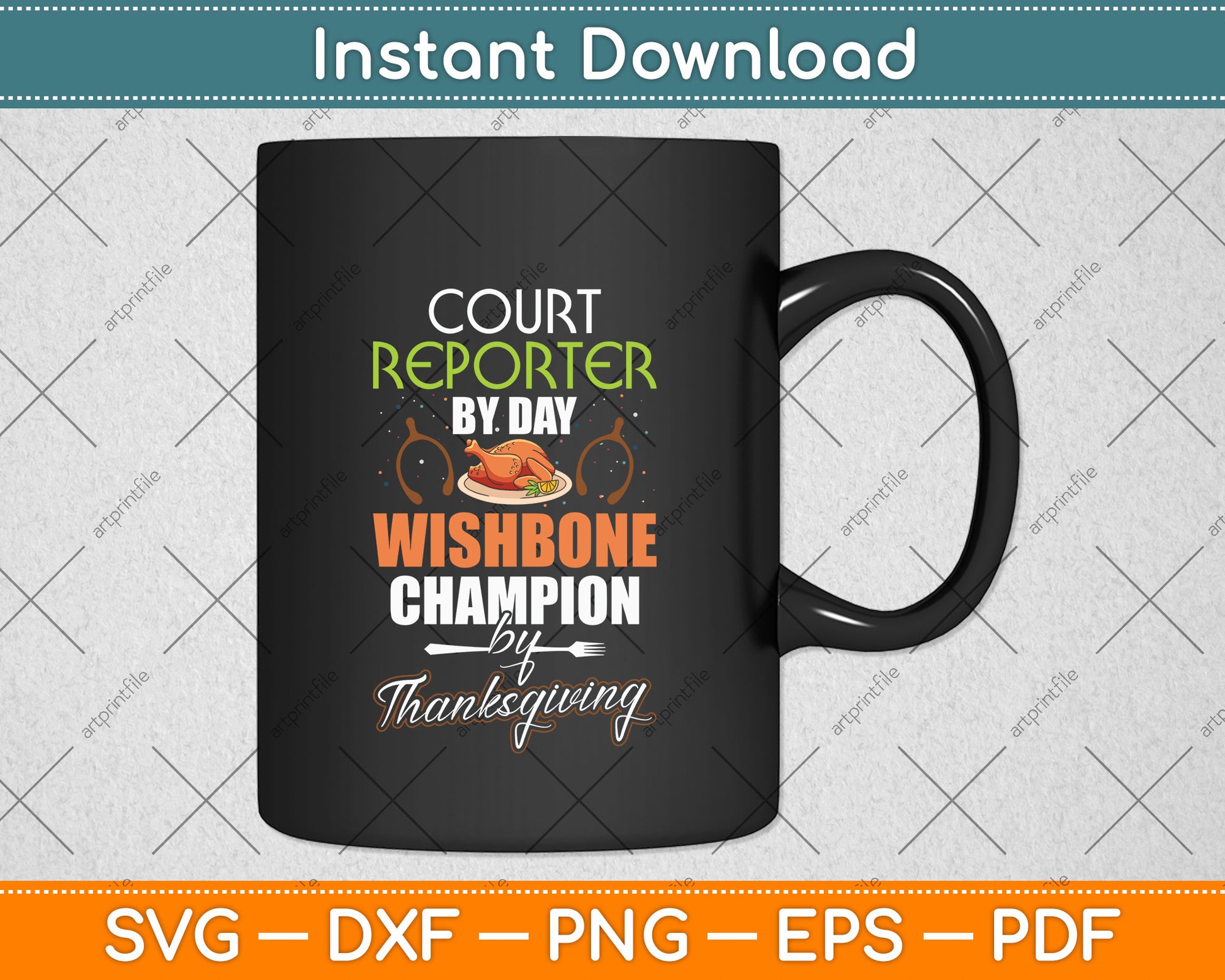 Court Reporter by Day Thanksgiving Svg Png Dxf Digital Cutting File