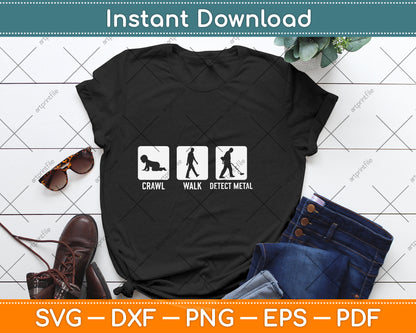 Crawl Walk Detect Metal Svg Png Dxf Digital Cutting File