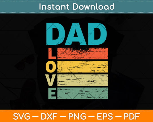 Dad Love Metal Detector Svg Png Dxf Digital Cutting File