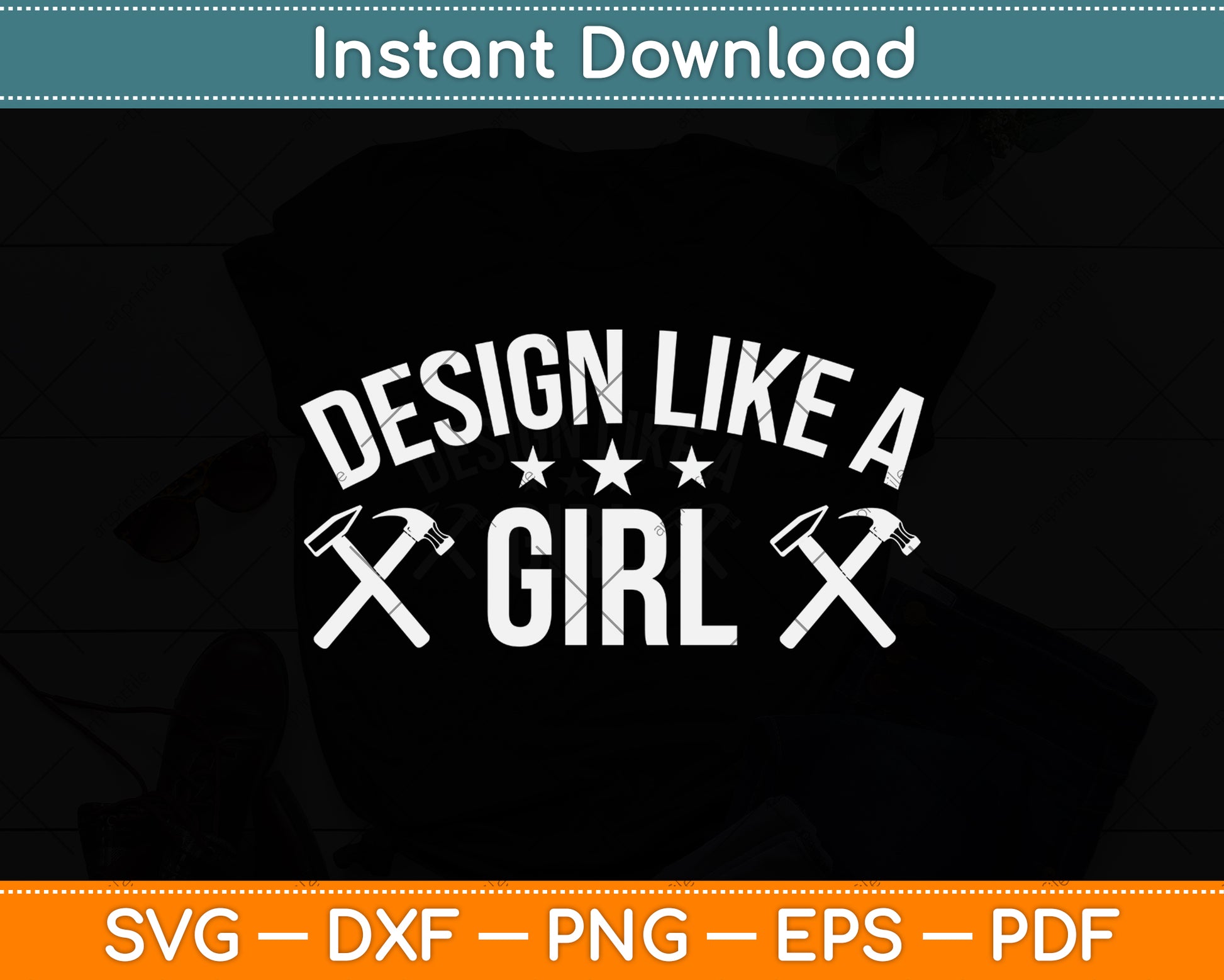 Design Like A Girl Svg Png Dxf Digital Cutting File