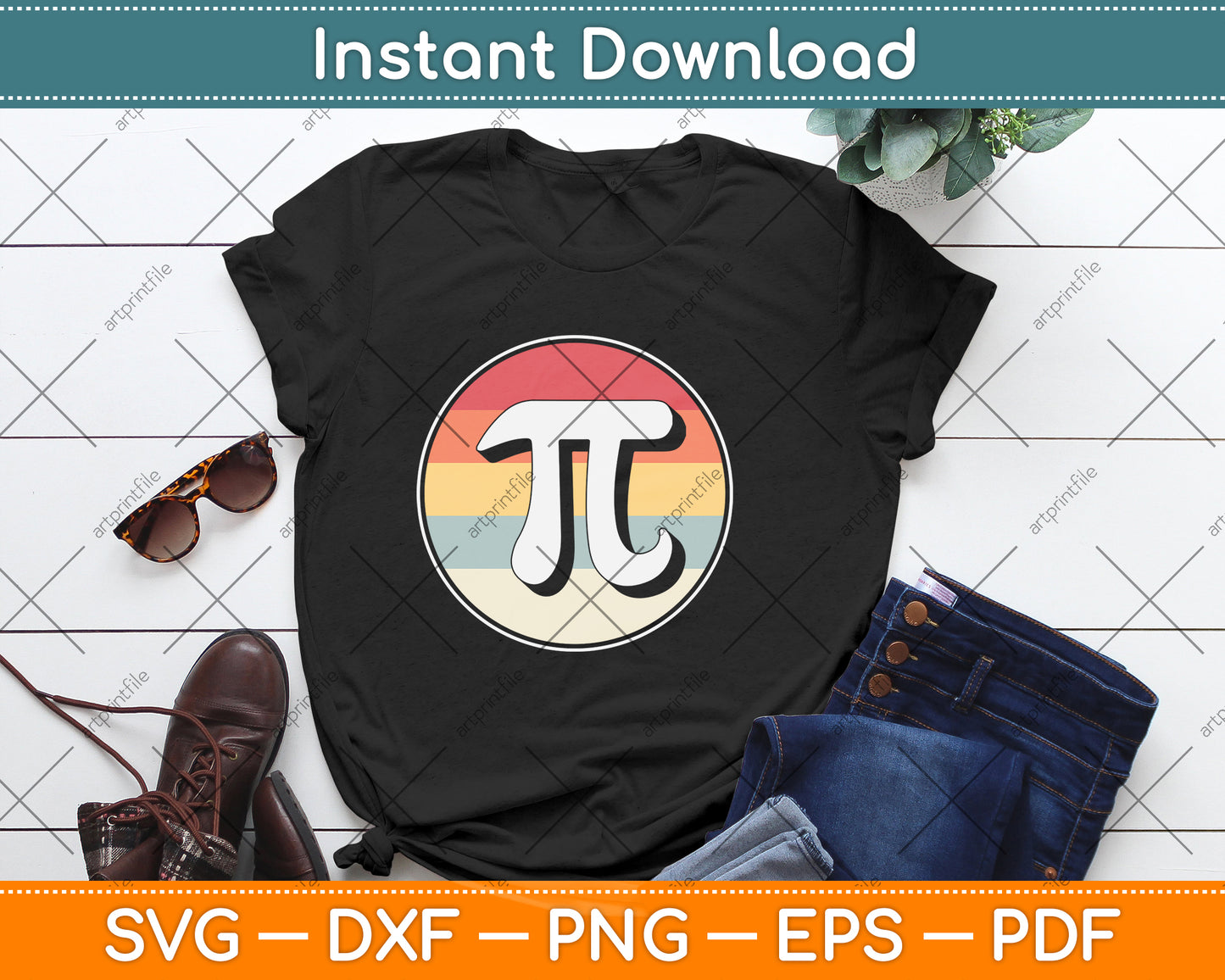 Don't Be Irrational Retro Vintage Svg Png Dxf Digital Cutting File