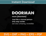 Doorman Definition Svg Png Dxf Digital Cutting File