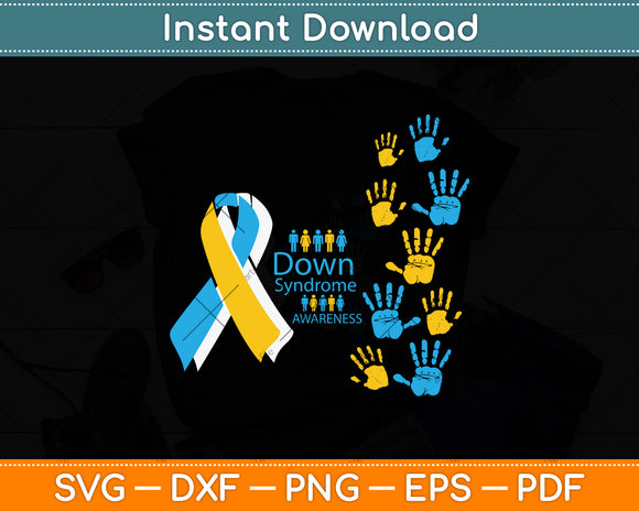 Down Syndrome Awareness Svg Png Dxf Digital Cutting File