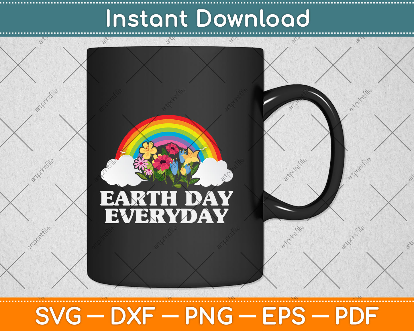 Earth Day Everyday Svg Png Dxf Digital Cutting File