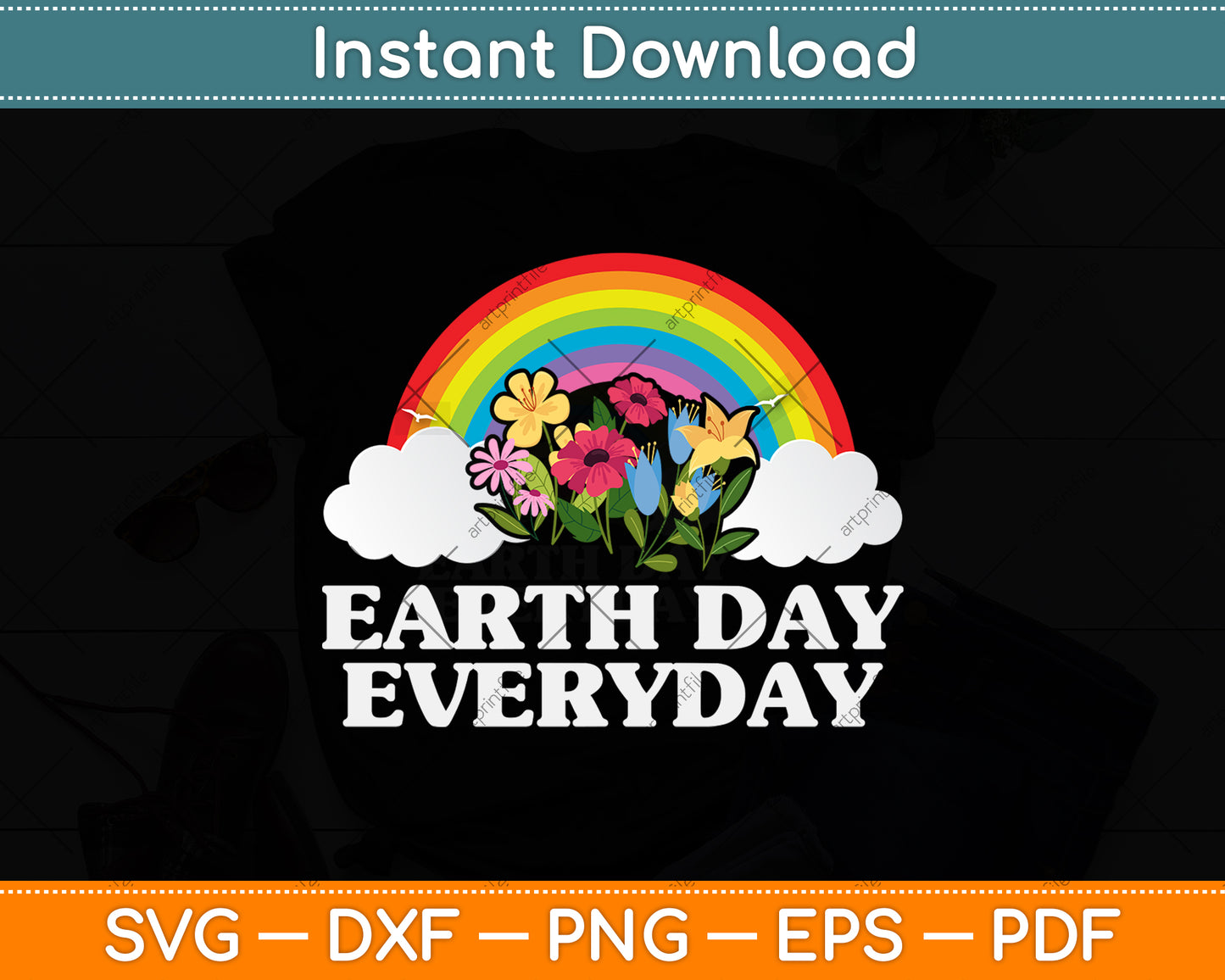 Earth Day Everyday Svg Png Dxf Digital Cutting File