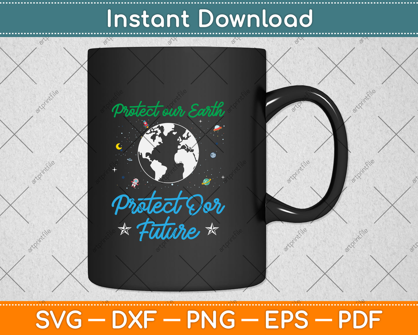 Earth Day Protect Our Earth Protect Our Future Svg Png Dxf Digital Cutting File