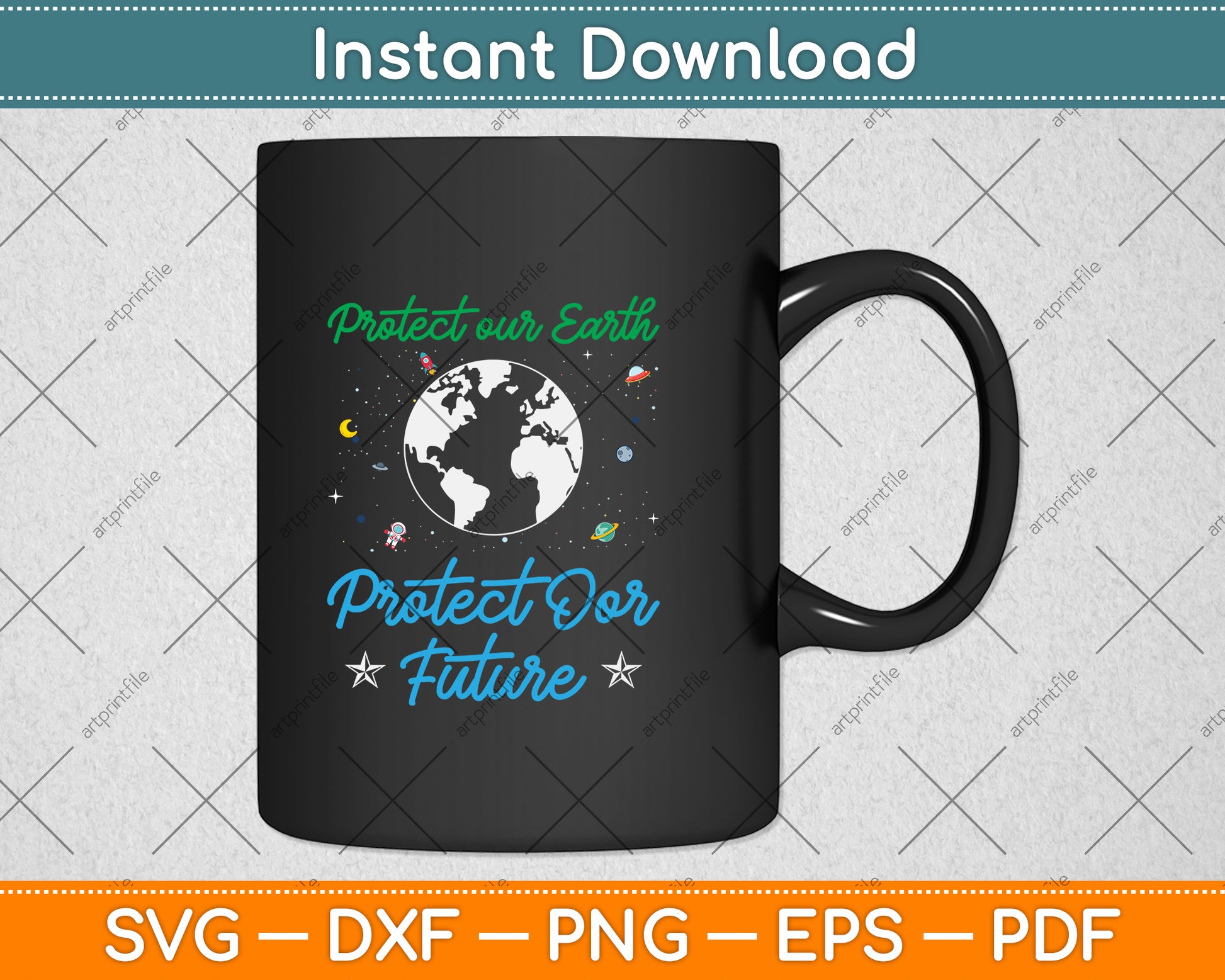 Earth Day Protect Our Earth Protect Our Future Svg Png Dxf Digital Cutting File