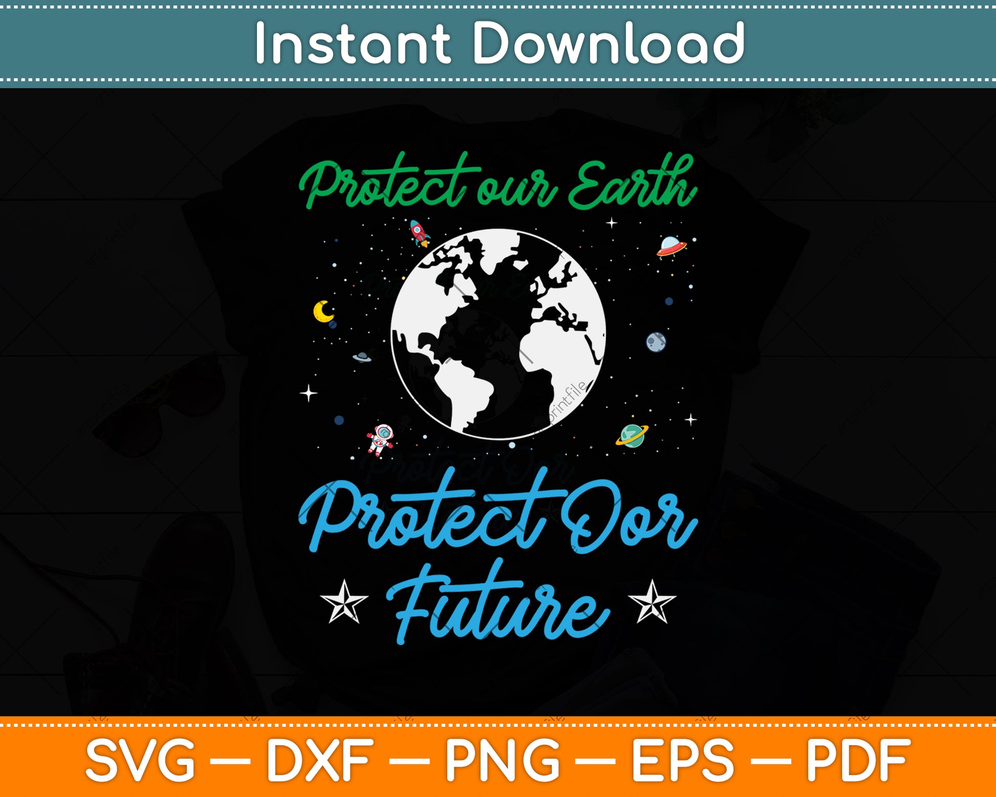 Earth Day Protect Our Earth Protect Our Future Svg Png Dxf Digital Cutting File