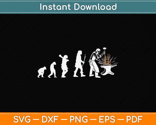 Evolution Blacksmith Funny Svg Png Dxf Digital Cutting File