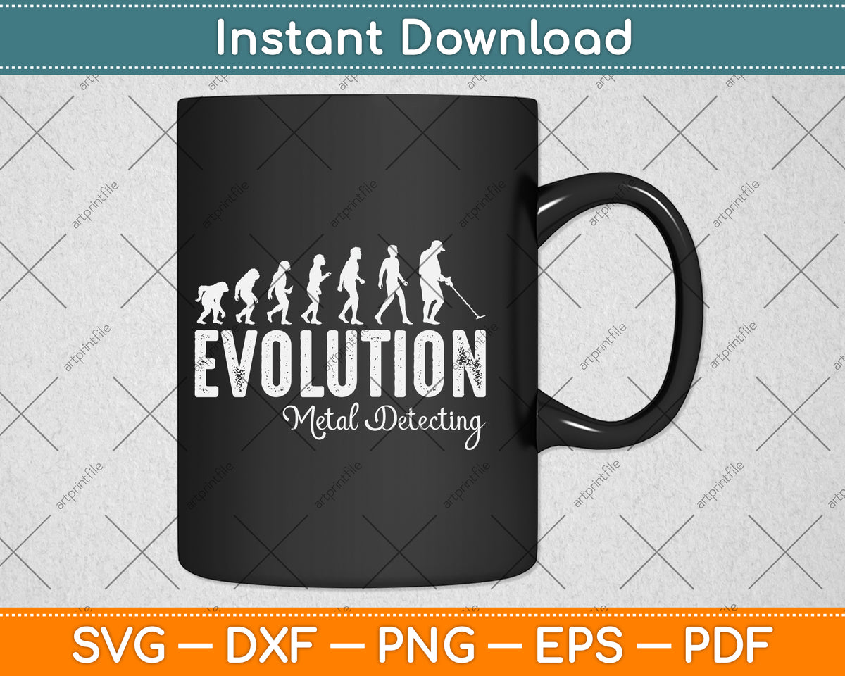 Evolution Of Metal Detecting Metal Detector Svg Cutting File – artprintfile