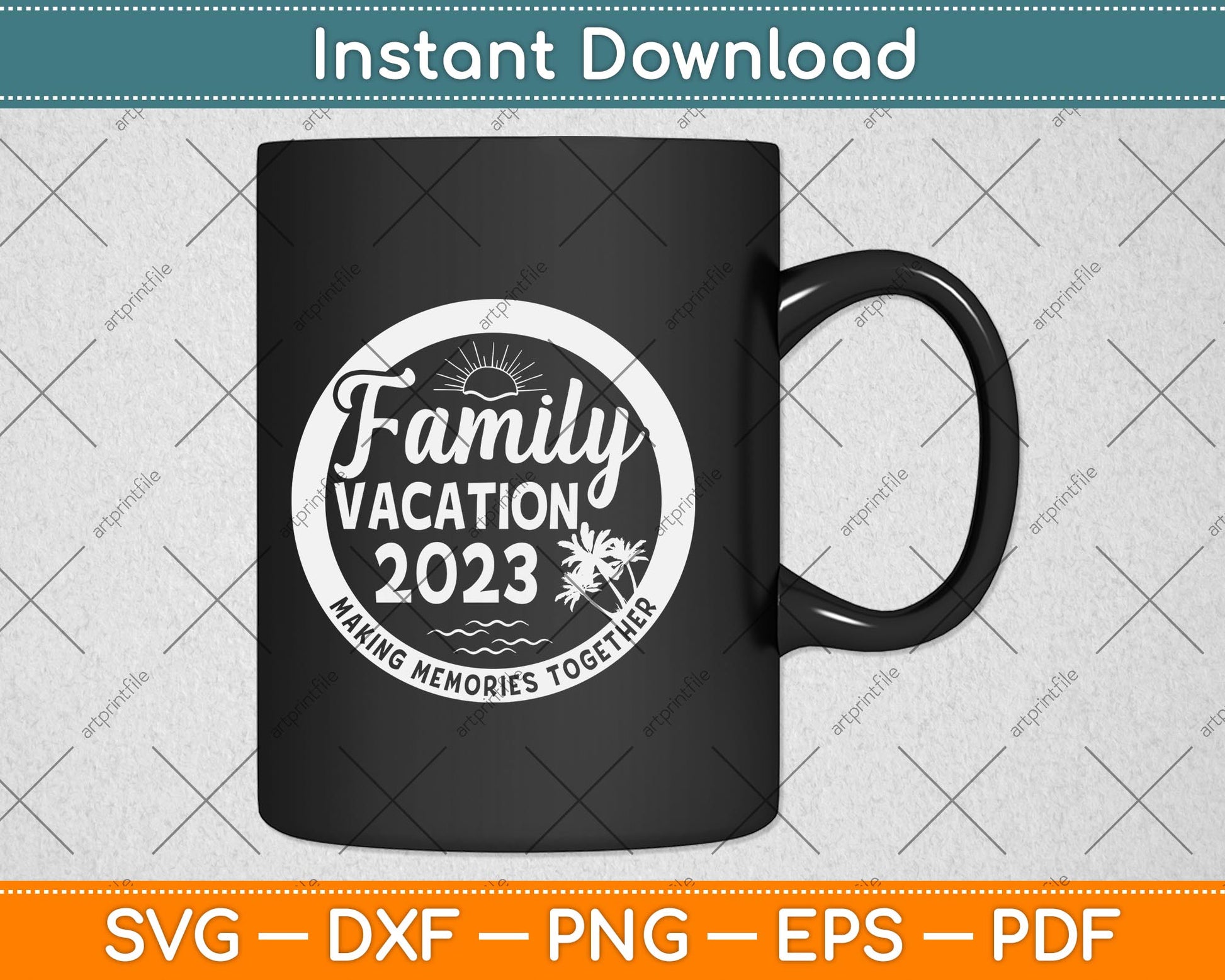 Family Trip Summer Vacation Beach 2023 Vintage Lover Svg Png Dxf Digital Cutting File