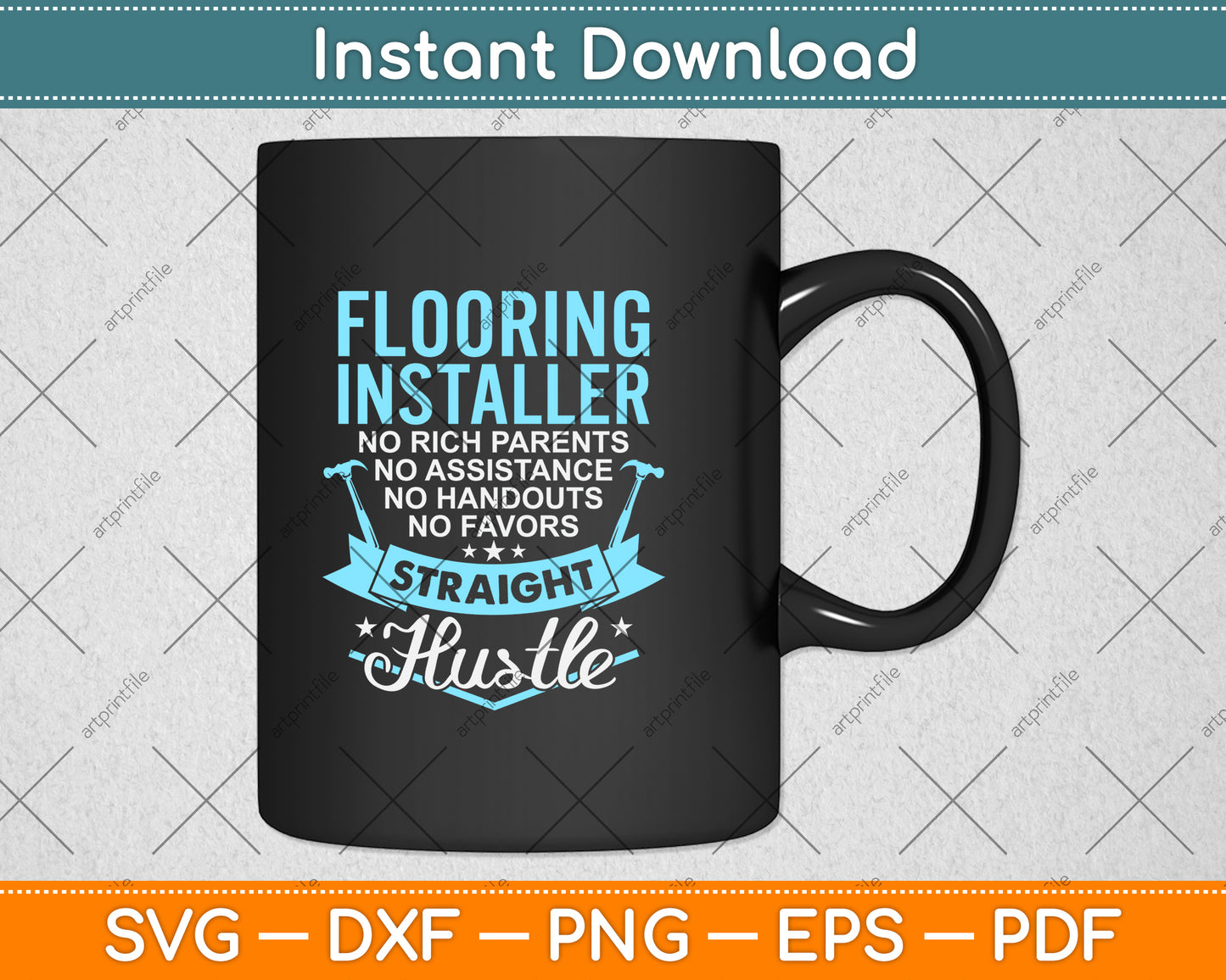 Flooring Installer Contractor Fun Skills Floor Installation Svg Png Dxf Digital Cutting File