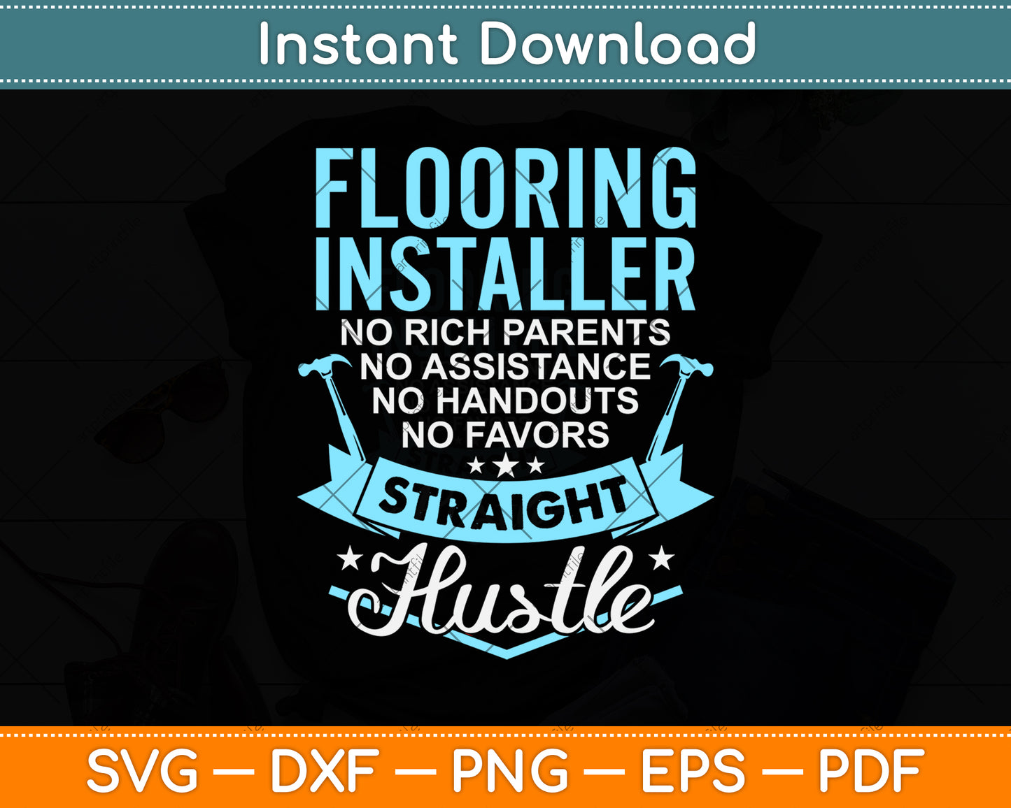 Flooring Installer Contractor Fun Skills Floor Installation Svg Png Dxf Digital Cutting File