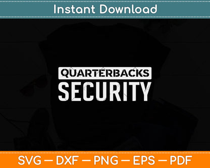 Football Offensive Line Lineman Quarterback Protection Svg Png Dxf File