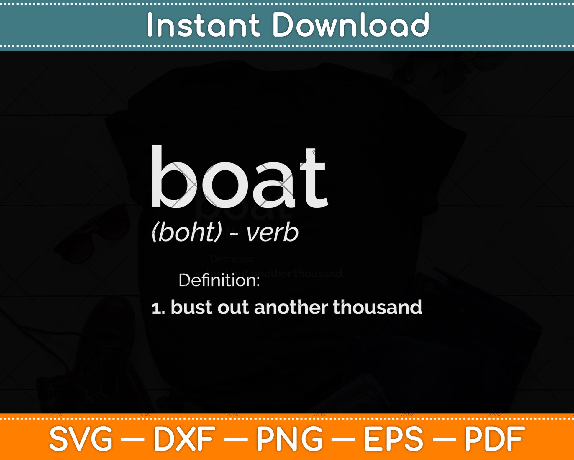 Funny Boating Definition Svg Png Dxf Digital Cutting File