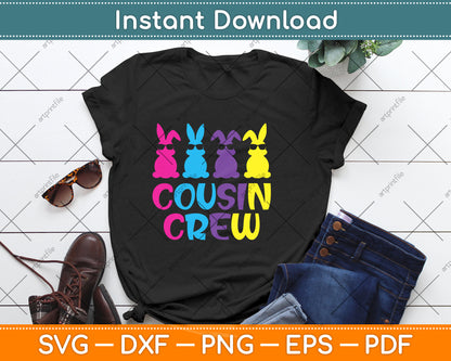 Funny Cousin Crew Easter Svg Png Dxf Digital Cutting File