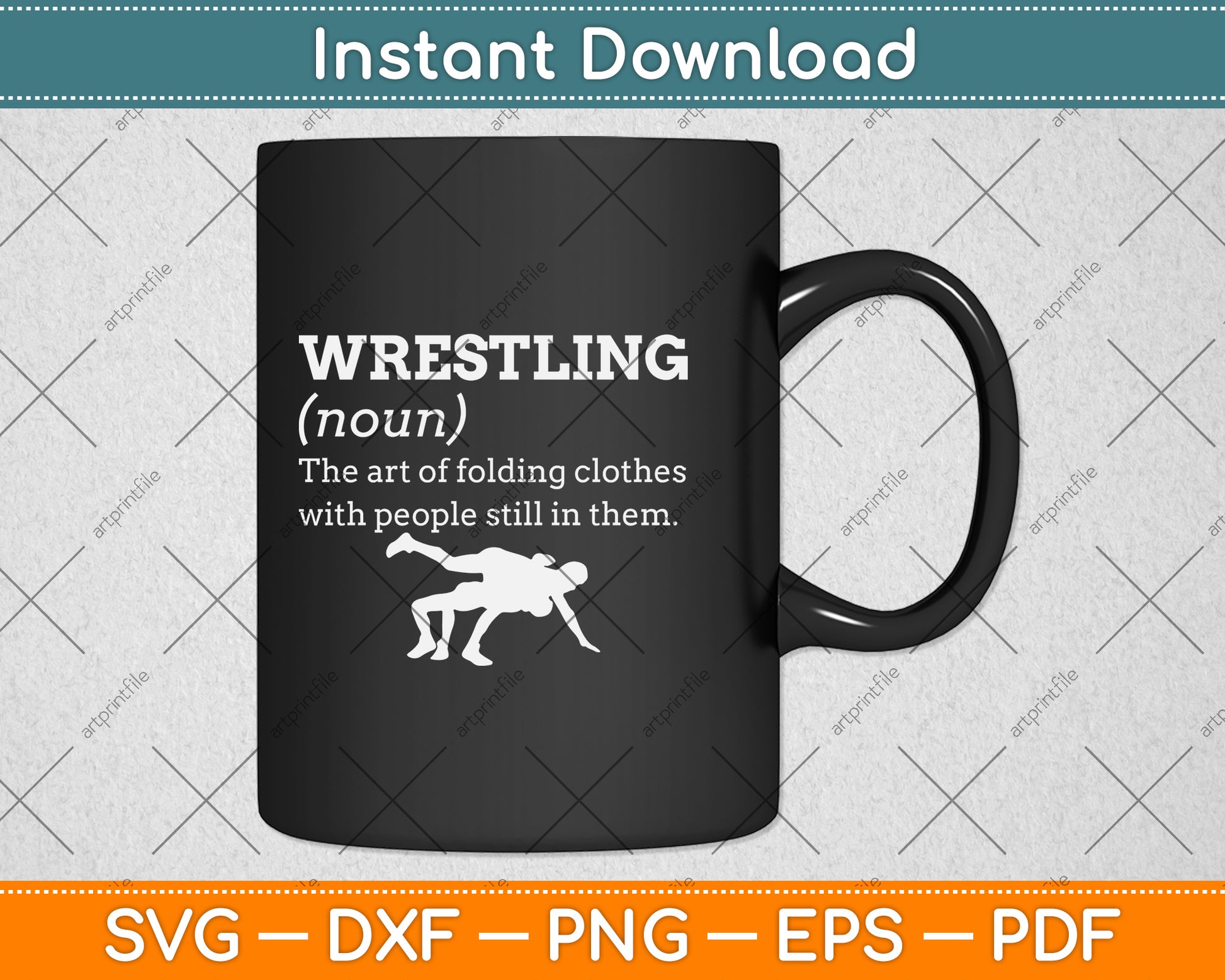 Funny Definition Wrestling Svg Png Dxf Digital Cutting File