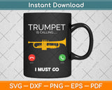 Funny Trumpet Calling Svg Png Dxf Digital Cutting File