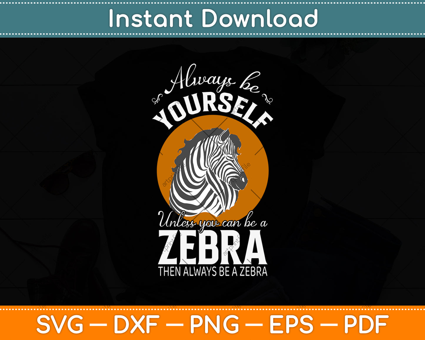 Funny Zebra Zoo Animals Costume Vintage Gift Svg Png Dxf Digital Cutting File