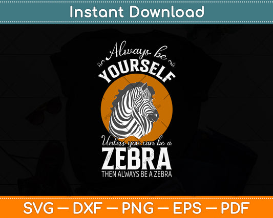 Funny Zebra Zoo Animals Costume Vintage Gift Svg Png Dxf Digital Cutting File
