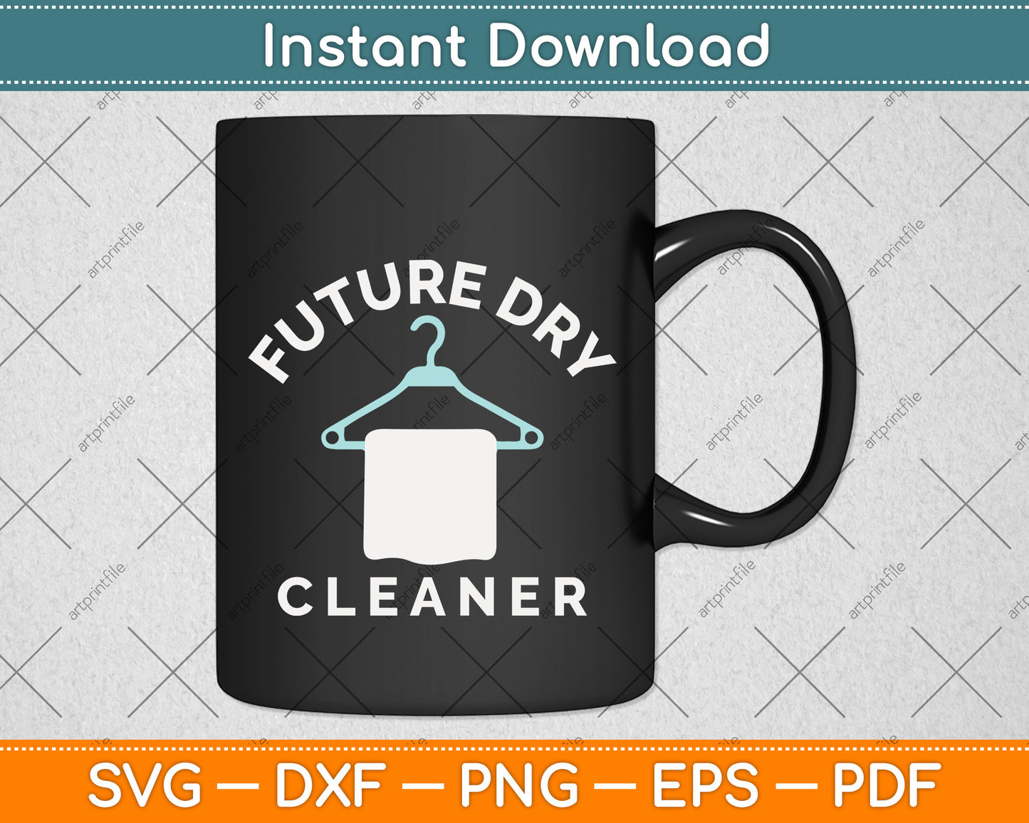 Future Dry Cleaner Svg Png Dxf Digital Cutting File