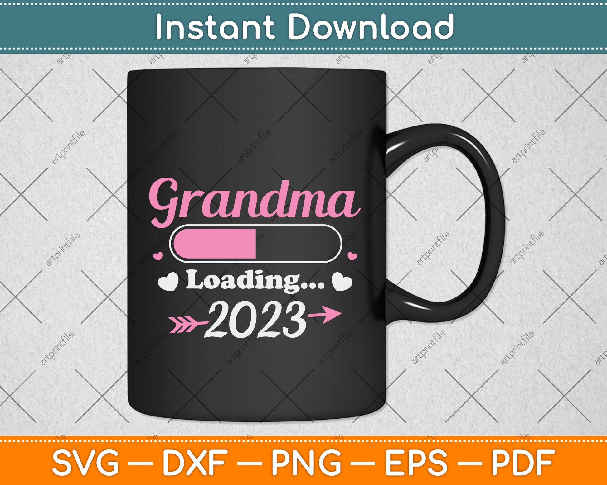 Grandma Loading 2023 Svg Png Dxf Digital Cutting File