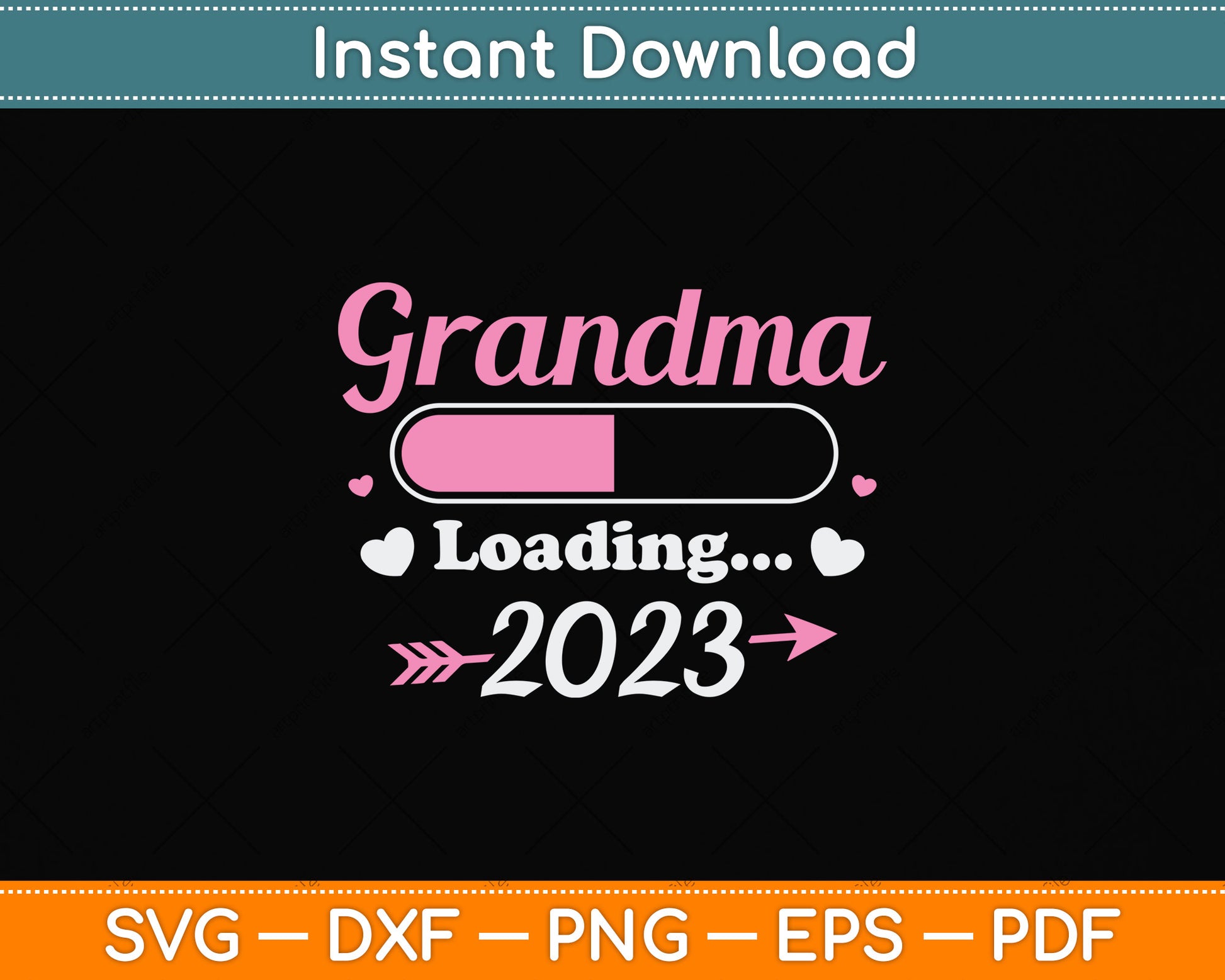 Grandma Loading 2023 Svg Png Dxf Digital Cutting File