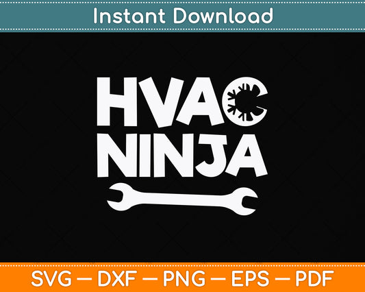 HVAC Cool Technician Funny Svg Png Dxf Digital Cutting File