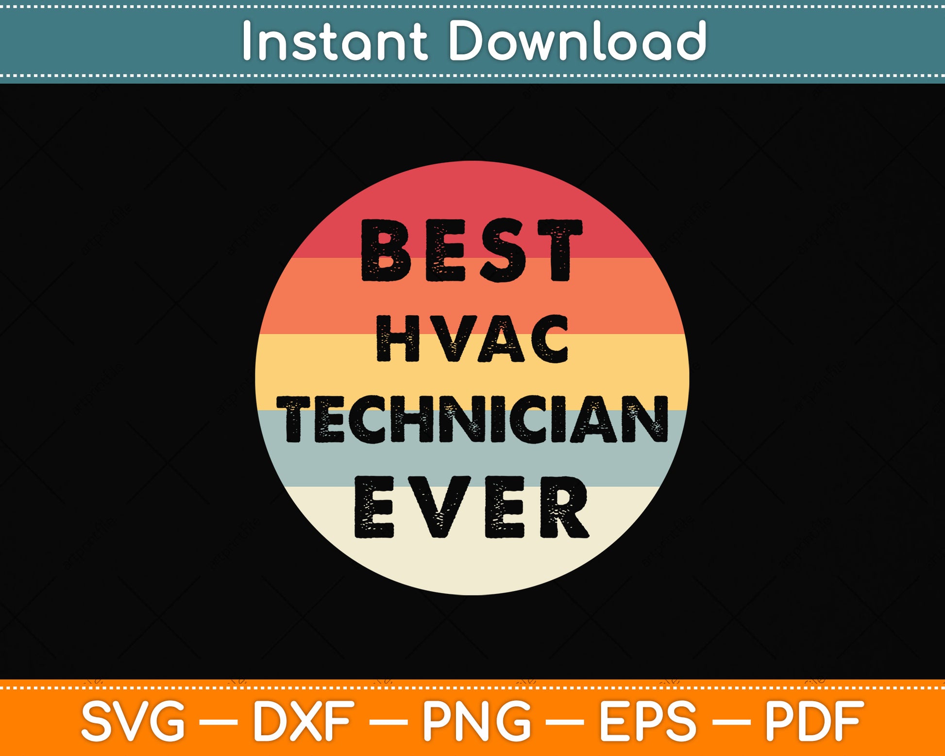 HVAC Technician Ever AC Repairman Tech Job Funny Svg Png Dxf Digital Cutting File