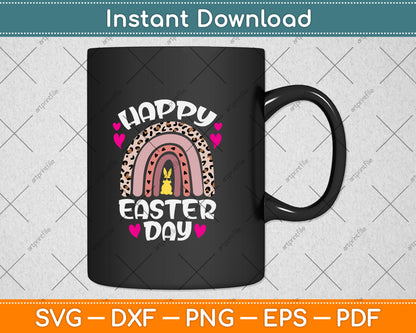 Happy Easter Day Rainbow Svg Png Dxf Digital Cutting File