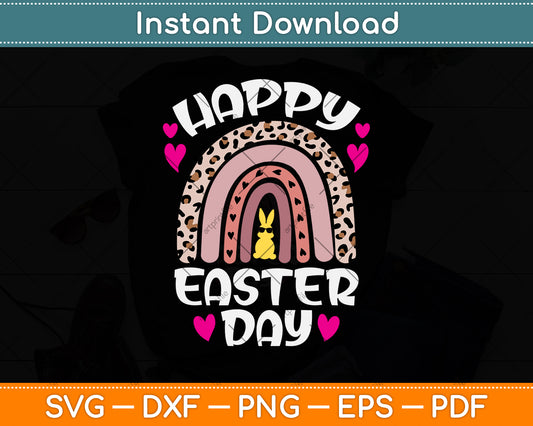 Happy Easter Day Rainbow Svg Png Dxf Digital Cutting File
