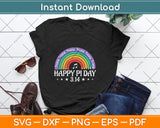 Happy Pi Day Mathematic Math Teacher Gift Rainbow Svg Png Dxf Digital Cutting File