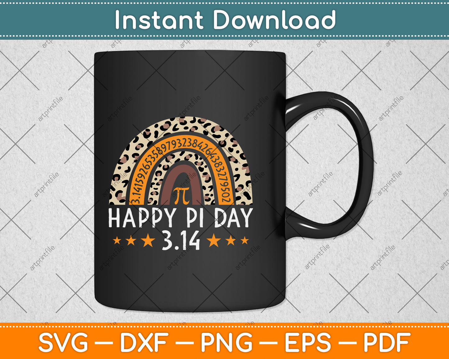 Happy Pi Day Mathematic Math Teacher Svg Png Dxf Digital Cutting File
