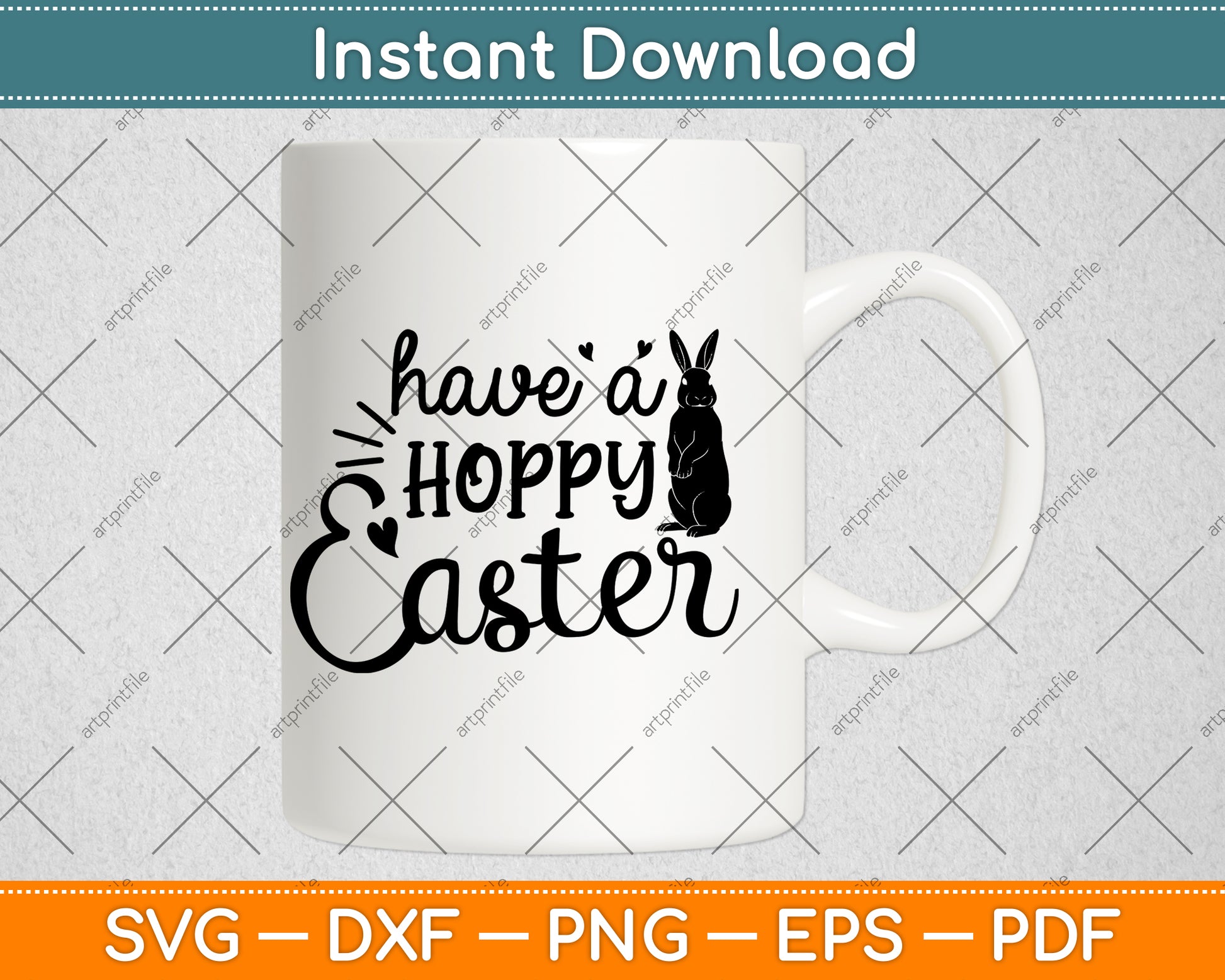 Have A Hoppy Easter Svg Png Dxf Digital Cutting File