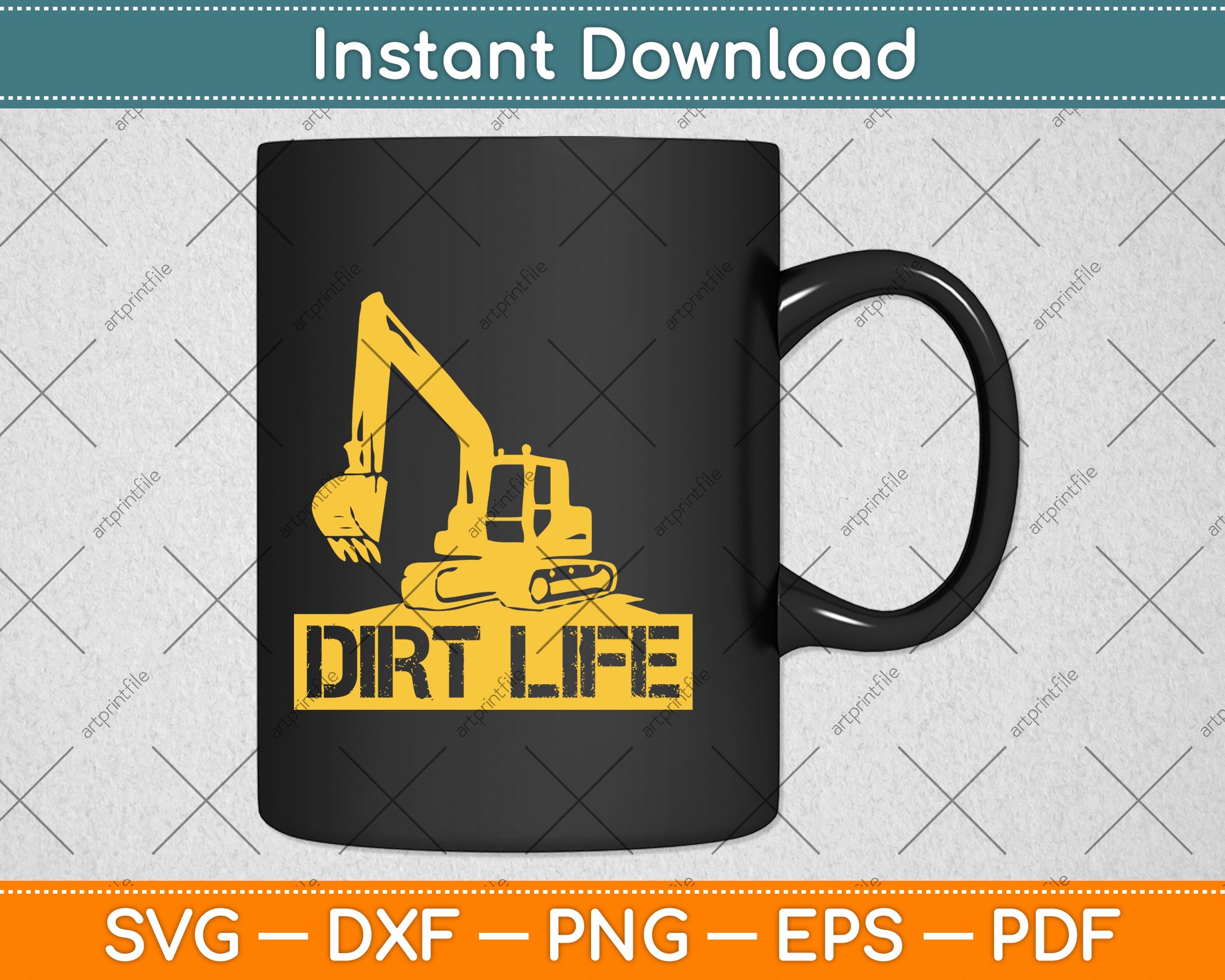 Heavy Equipment Operator Dirt Life Svg Png Dxf Digital Cutting File