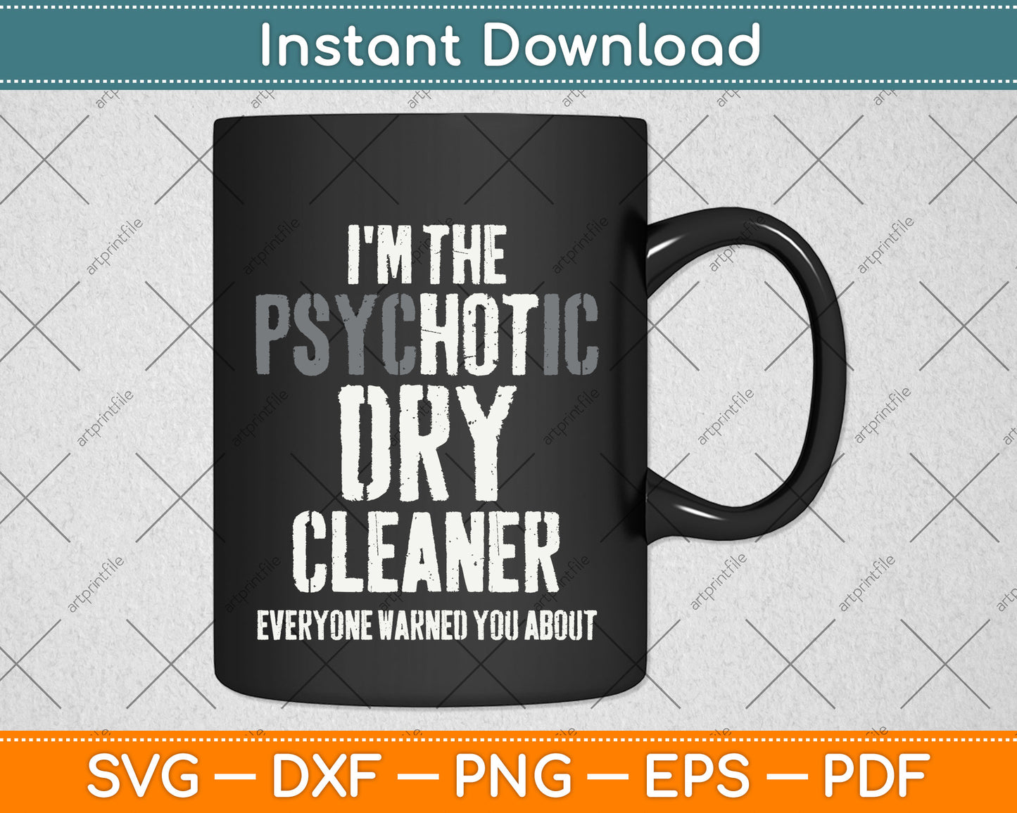 I'm The Hot Psychotic Dry Cleaner Warning Svg Png Dxf Digital Cutting File