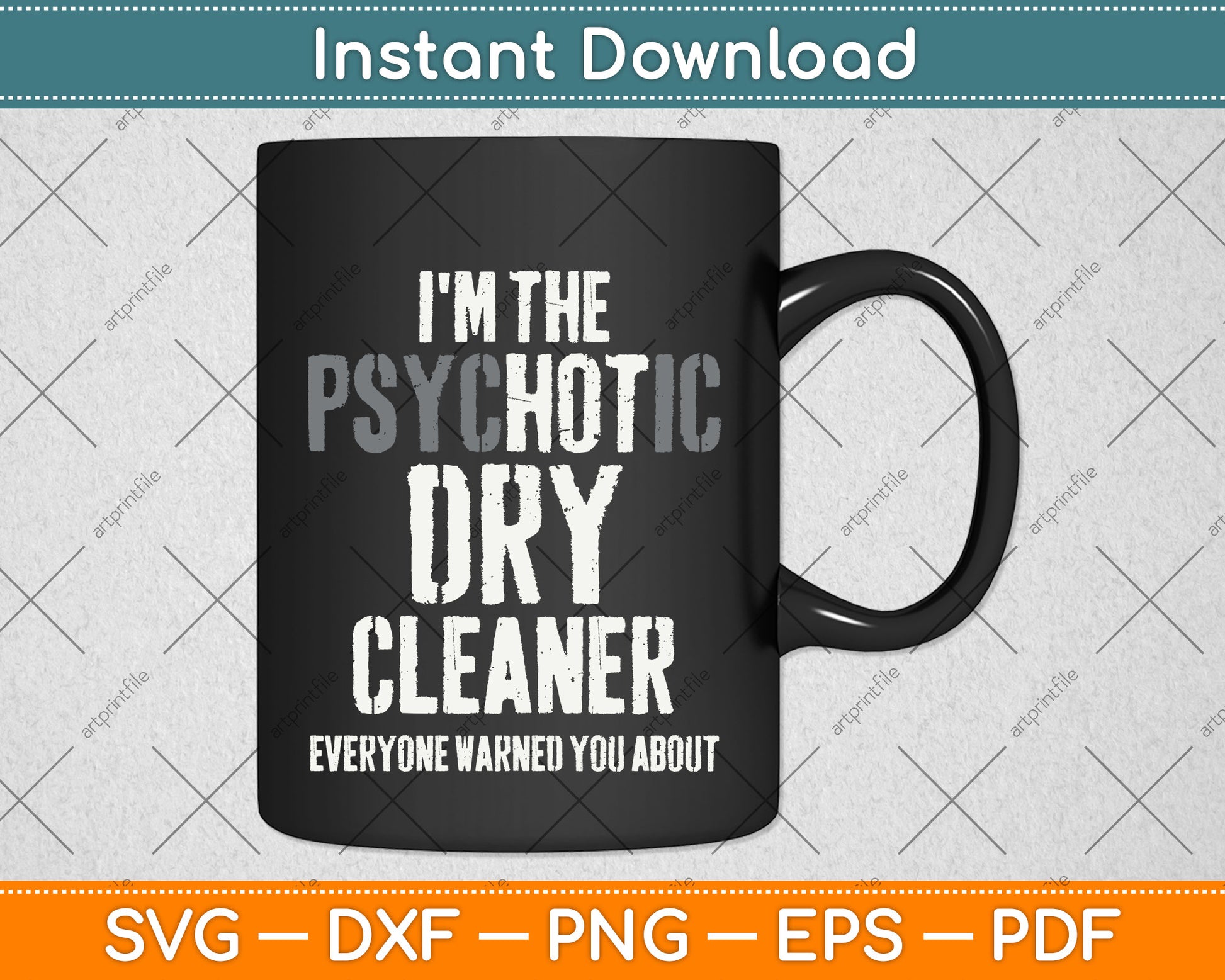 I'm The Hot Psychotic Dry Cleaner Warning Svg Png Dxf Digital Cutting File