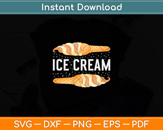 Ice Cream Birthday Svg Png Dxf Digital Cutting File