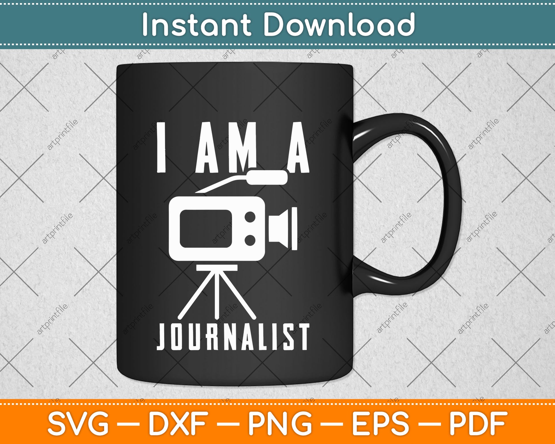 I'm A Journalist Funny Cool Media Reporter Svg Png Dxf Digital Cutting File