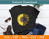 In A World Full Of Grandmas Be Gran Sunflower Svg Png Dxf Digital Cutting File