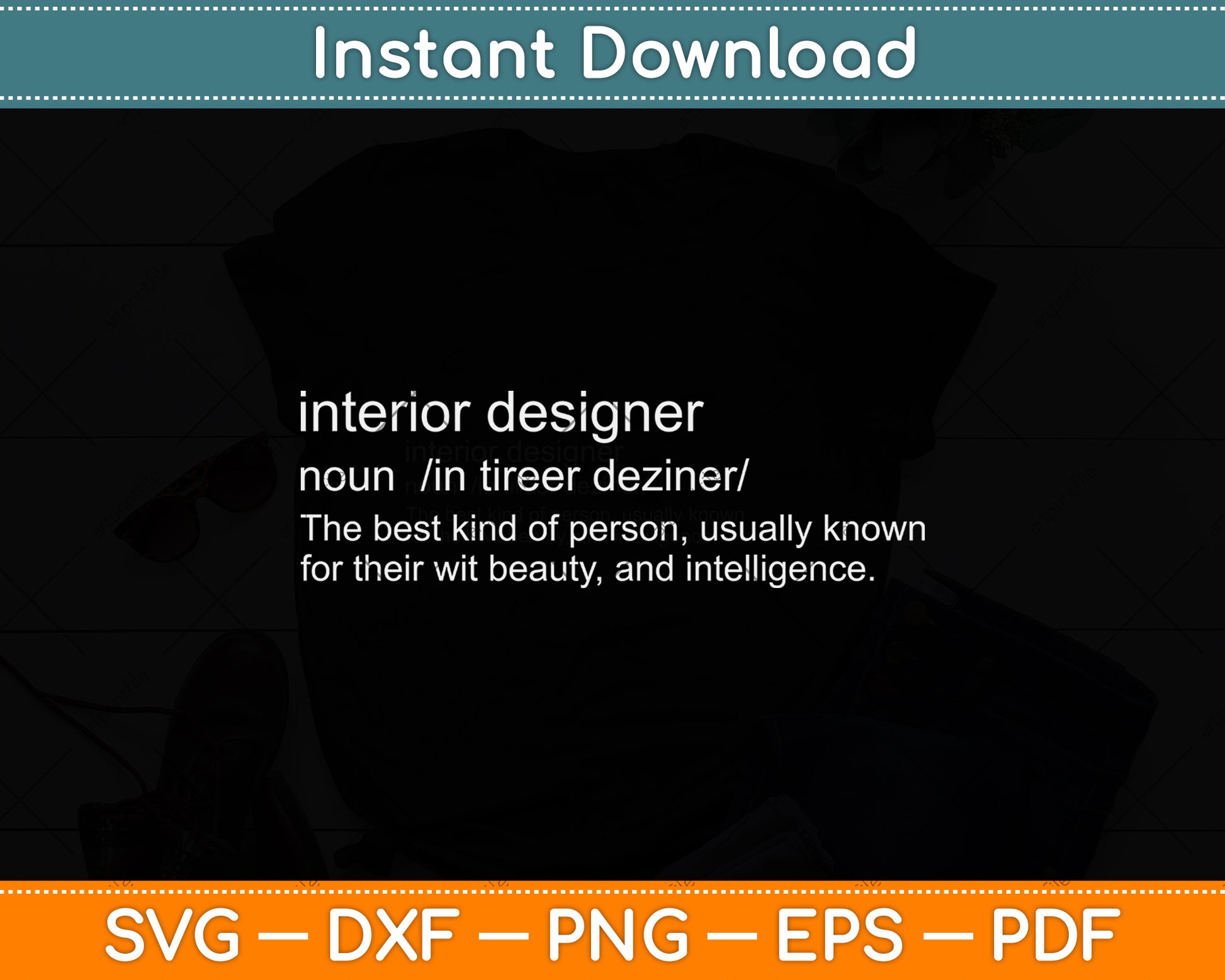 Interior Designer Definition Svg Png Dxf Digital Cutting File