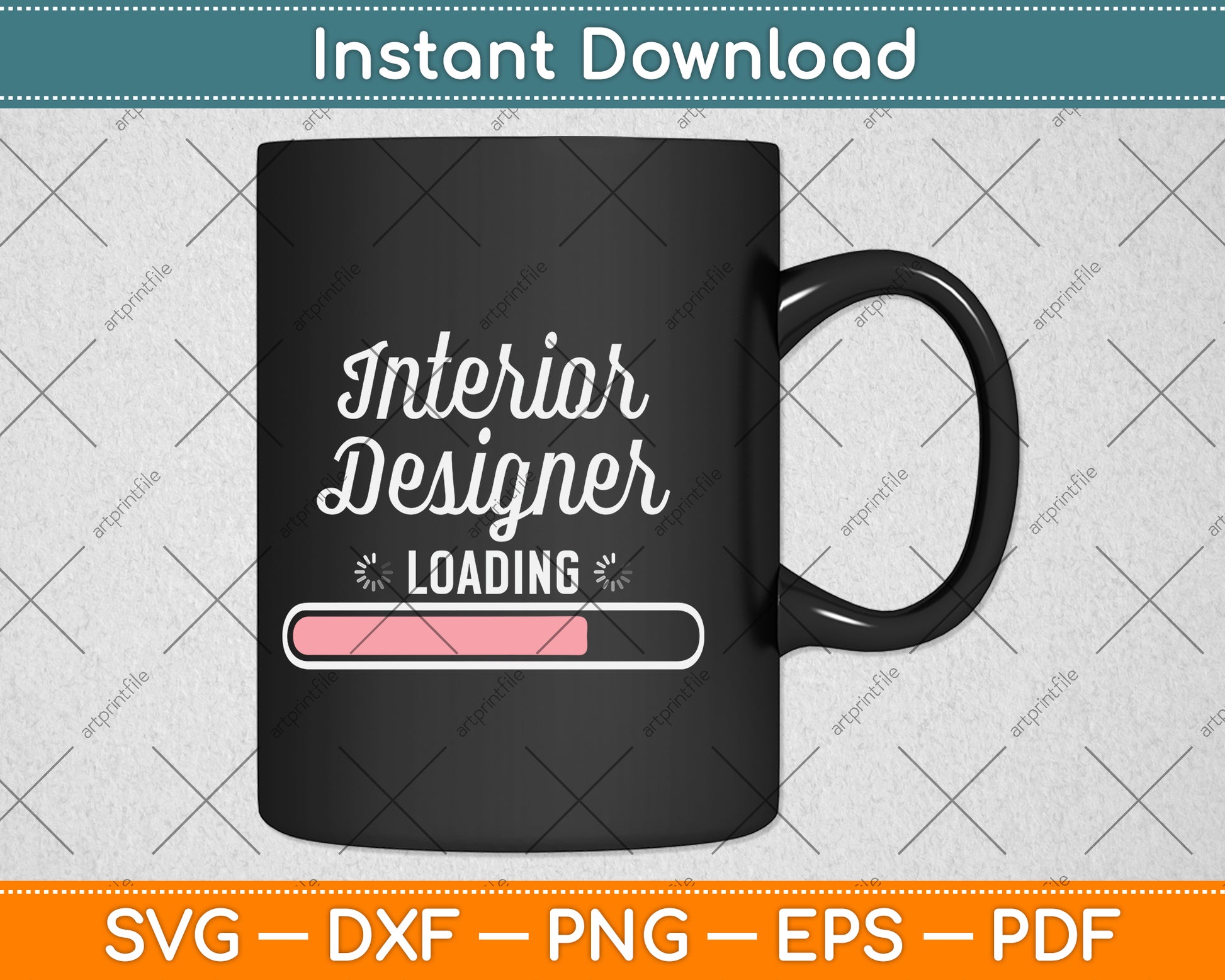 Interior Designer Loading Svg Png Dxf Digital Cutting File
