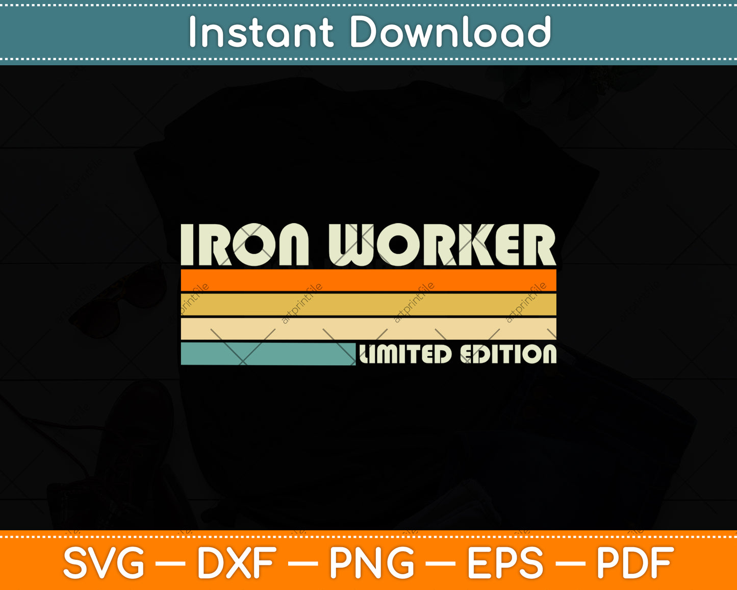 Iron Worker Limited Edition Funny Svg Png Dxf Digital Cutting File