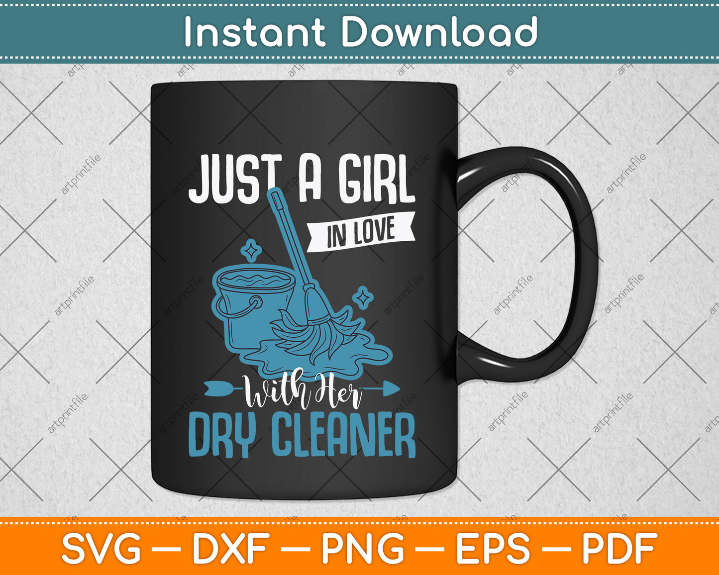 Just A Girl In Love With Her Dry Cleaner Svg Png Dxf Digital Cutting File
