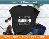 Just Married Always & Forever Svg Png Dxf Digital Cutting File