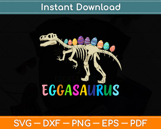 Kids Easter Dino Egg Hunt Dinosaur Svg Png Dxf Digital Cutting File