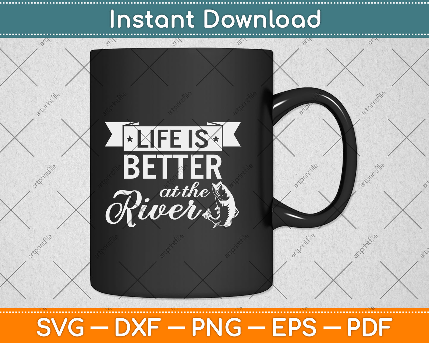 Life Is Better At The River Rafting Svg Png Dxf Digital Cutting File