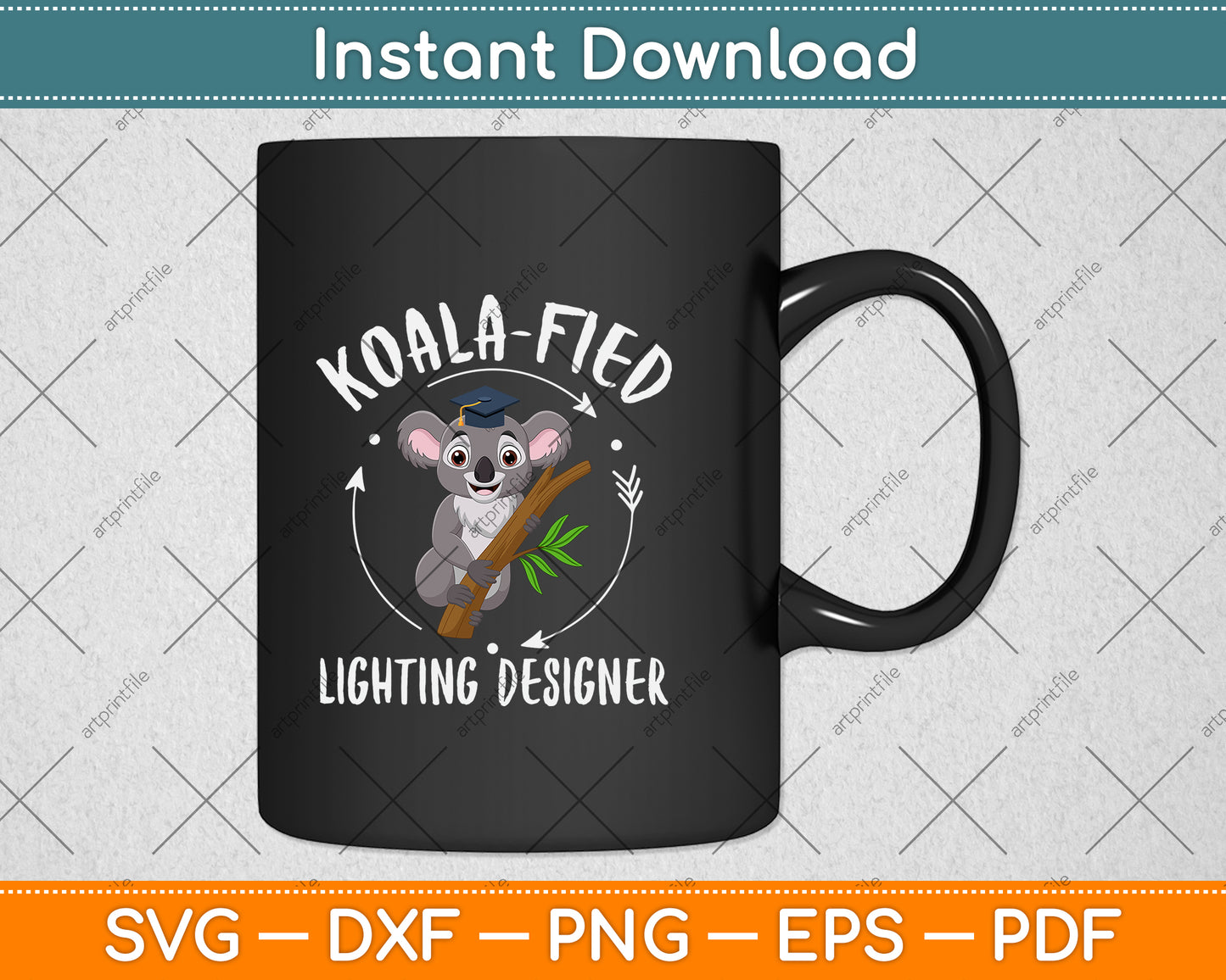Lighting Designer Koala Lighting Svg Png Dxf Digital Cutting File